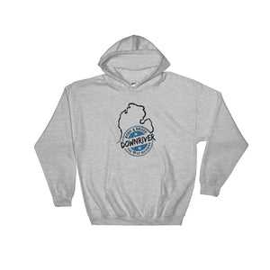 Born & Raised Downriver With Michigan Hoodies (5 colors)