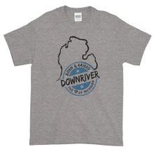 Born & Raised Downriver With Michigan Short-Sleeve T-Shirt (11 colors)