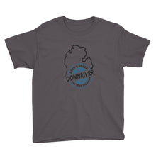Youth Born & Raised Downriver With Michigan Short Sleeve T-Shirt (5 colors)