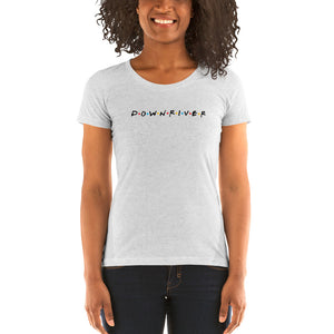 Downriver "Friends" TV Show Style Font Ladies' short sleeve t-shirt