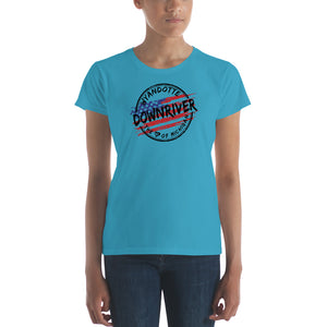 Wyandotte Michigan Downriver Flag Women's short sleeve t-shirt (6 Colors)